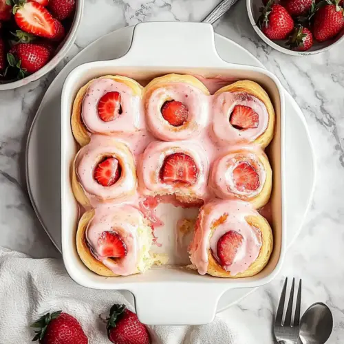 Strawberry Cinnamon Rolls
