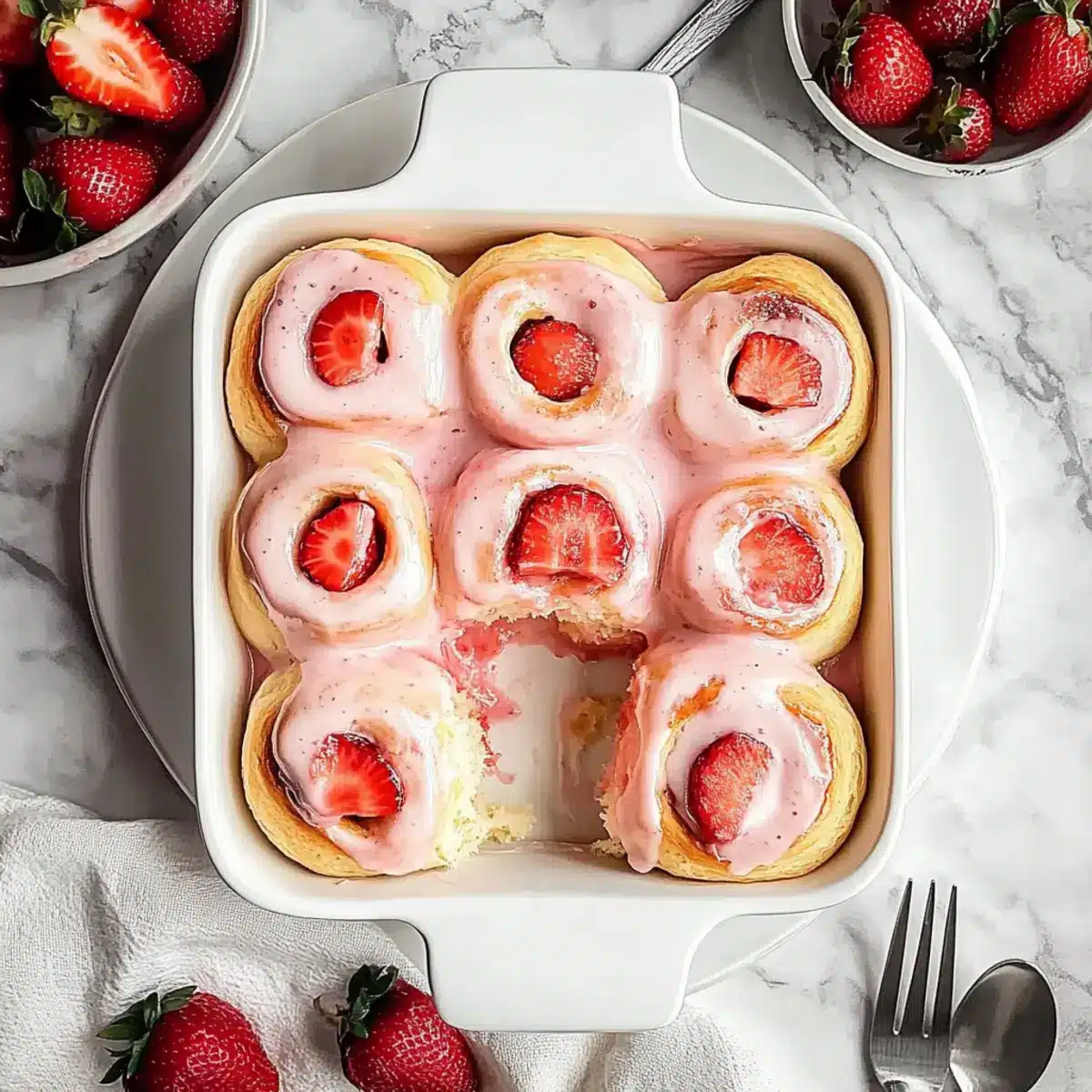 Strawberry Cinnamon Rolls