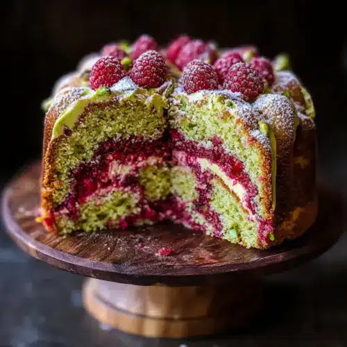 Pistachio Raspberry Cake