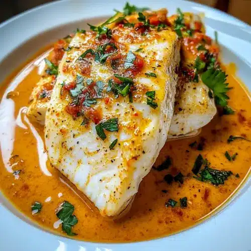 Tilapia in Roasted Pepper Sauce