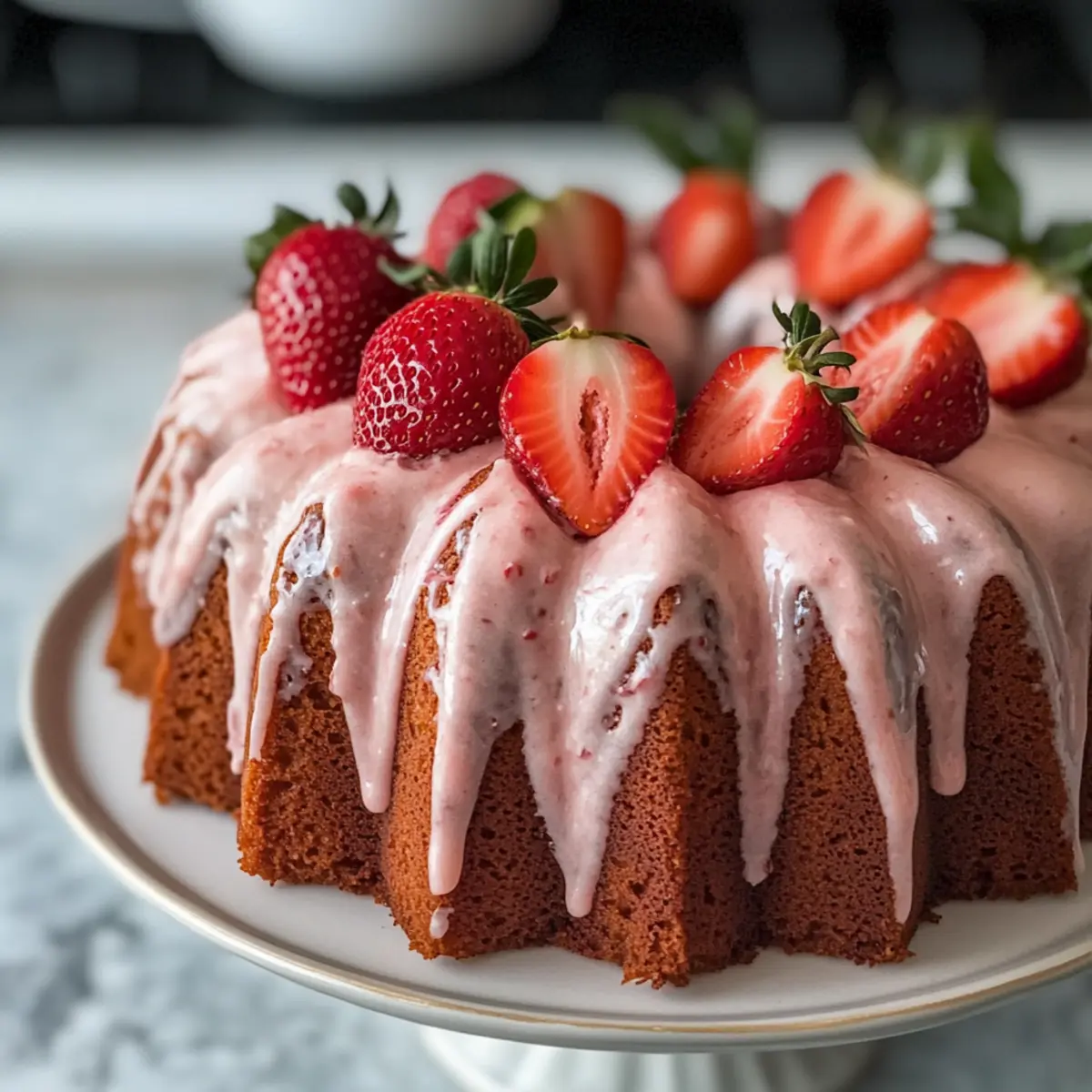 Strawberry Bundt Cake