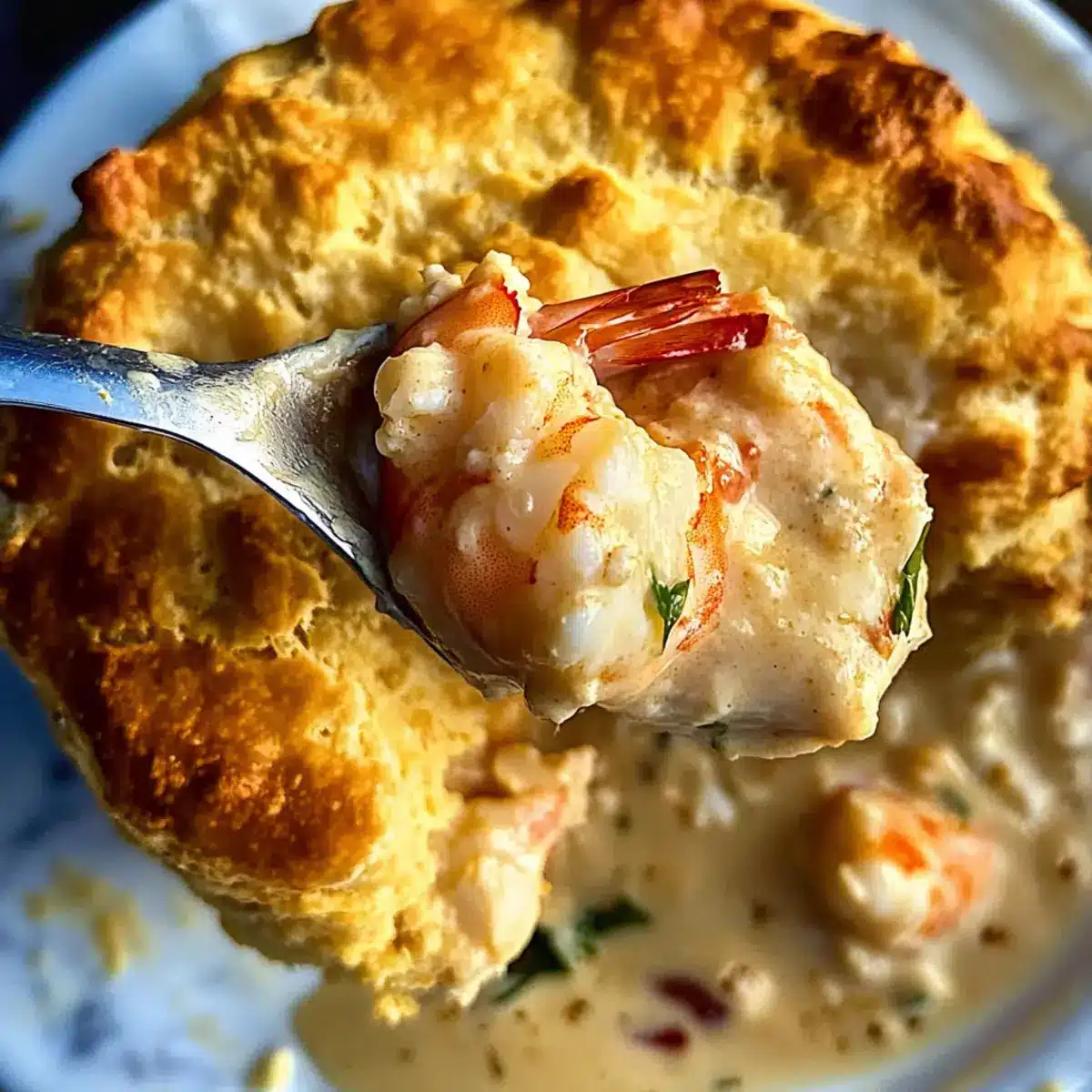 Cheddar Bay Biscuit Seafood Pot Pie