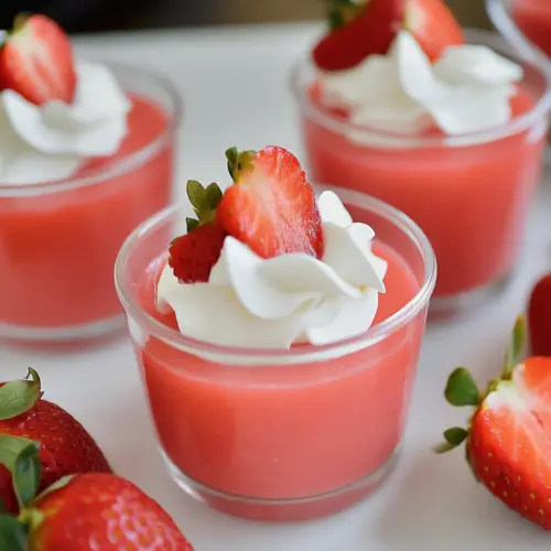 Strawberry Greek Yogurt Jello