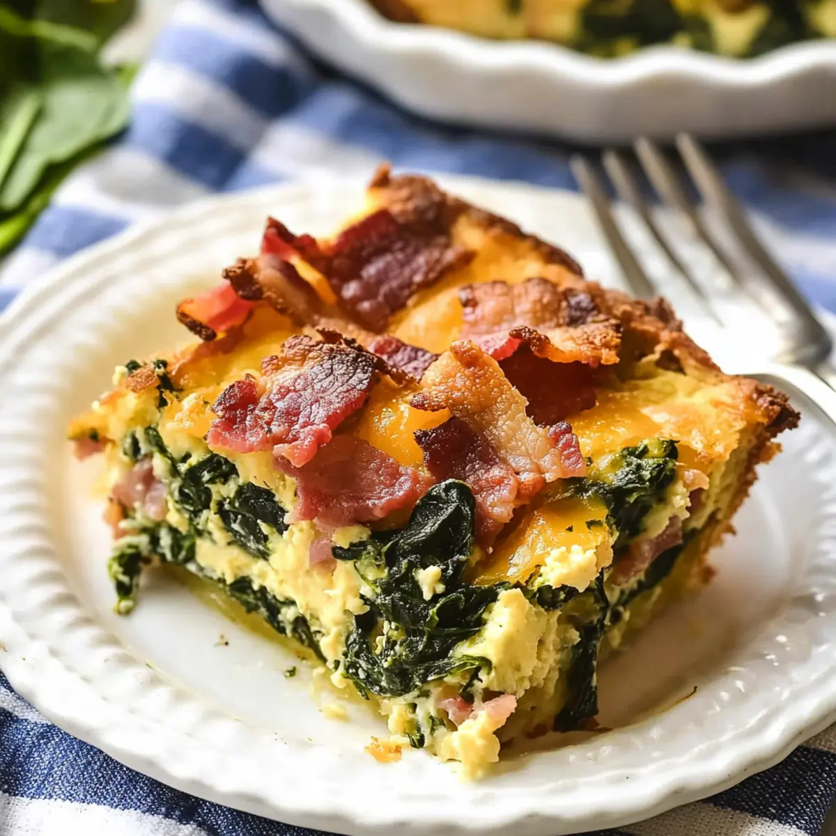 Overnight Breakfast Casserole with Bacon