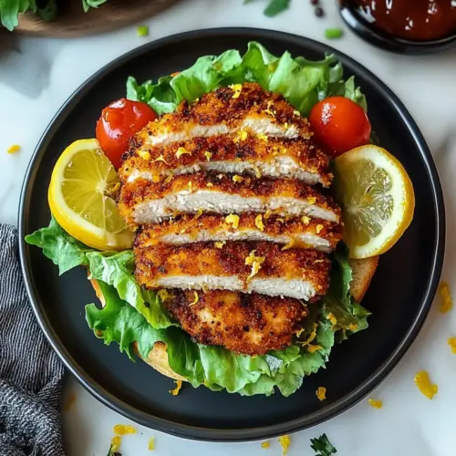 Crispy Lemon Pepper Chicken Sandwich