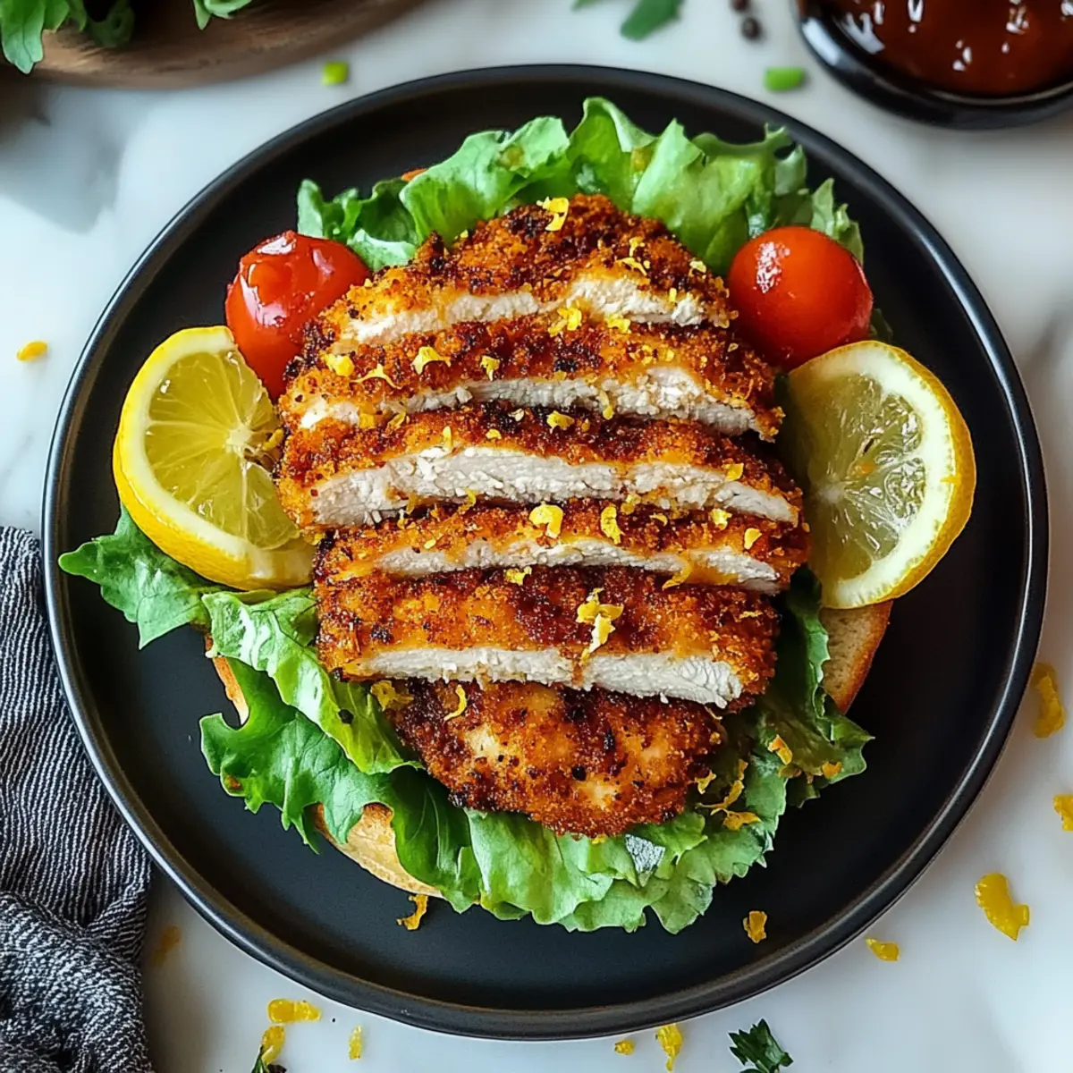 Crispy Lemon Pepper Chicken Sandwich