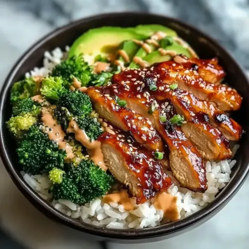 Sticky Chicken Bowls