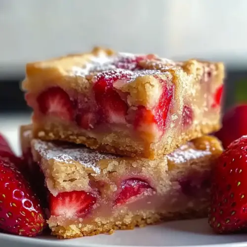 Strawberry Blondies