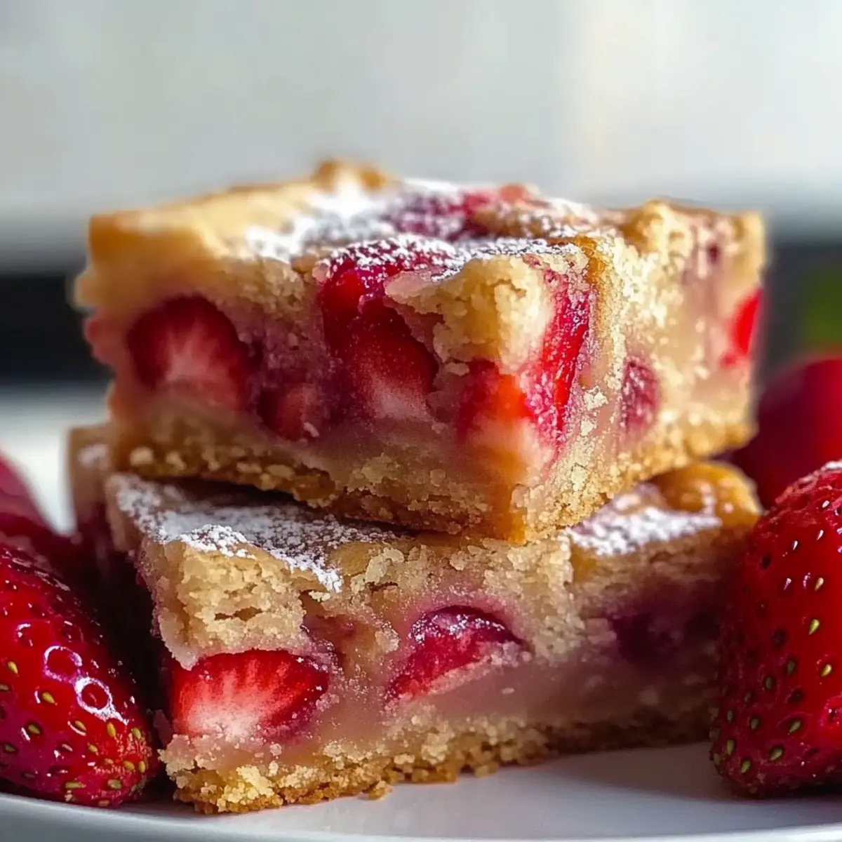 Strawberry Blondies