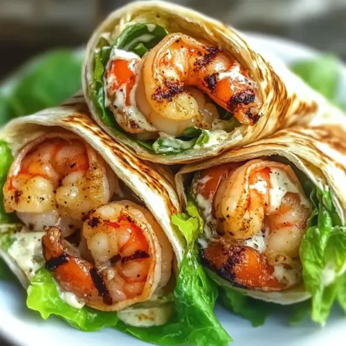 Grilled Shrimp Caesar Wraps