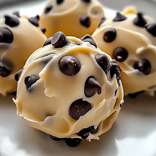 Frozen Greek Yogurt Peanut Butter Bites with Chocolate Chips