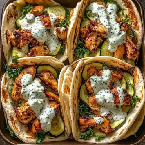 Sheet Pan Chicken Pitas with Herby Ranch