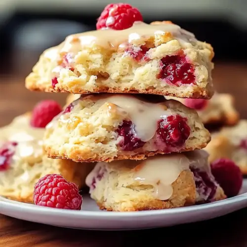 Lemon Raspberry Scones
