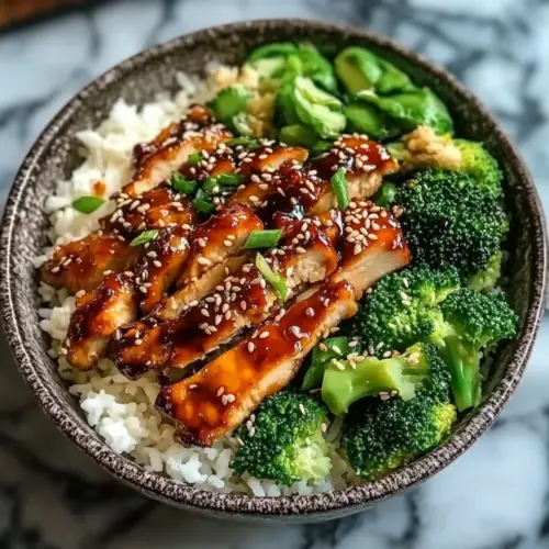 Sticky Chicken Bowls