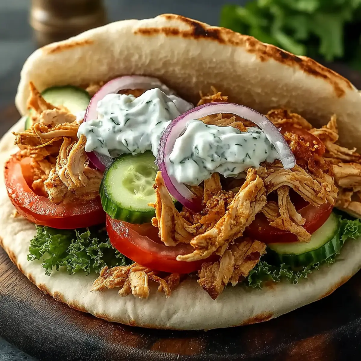 Slow Cooker Chicken Gyros