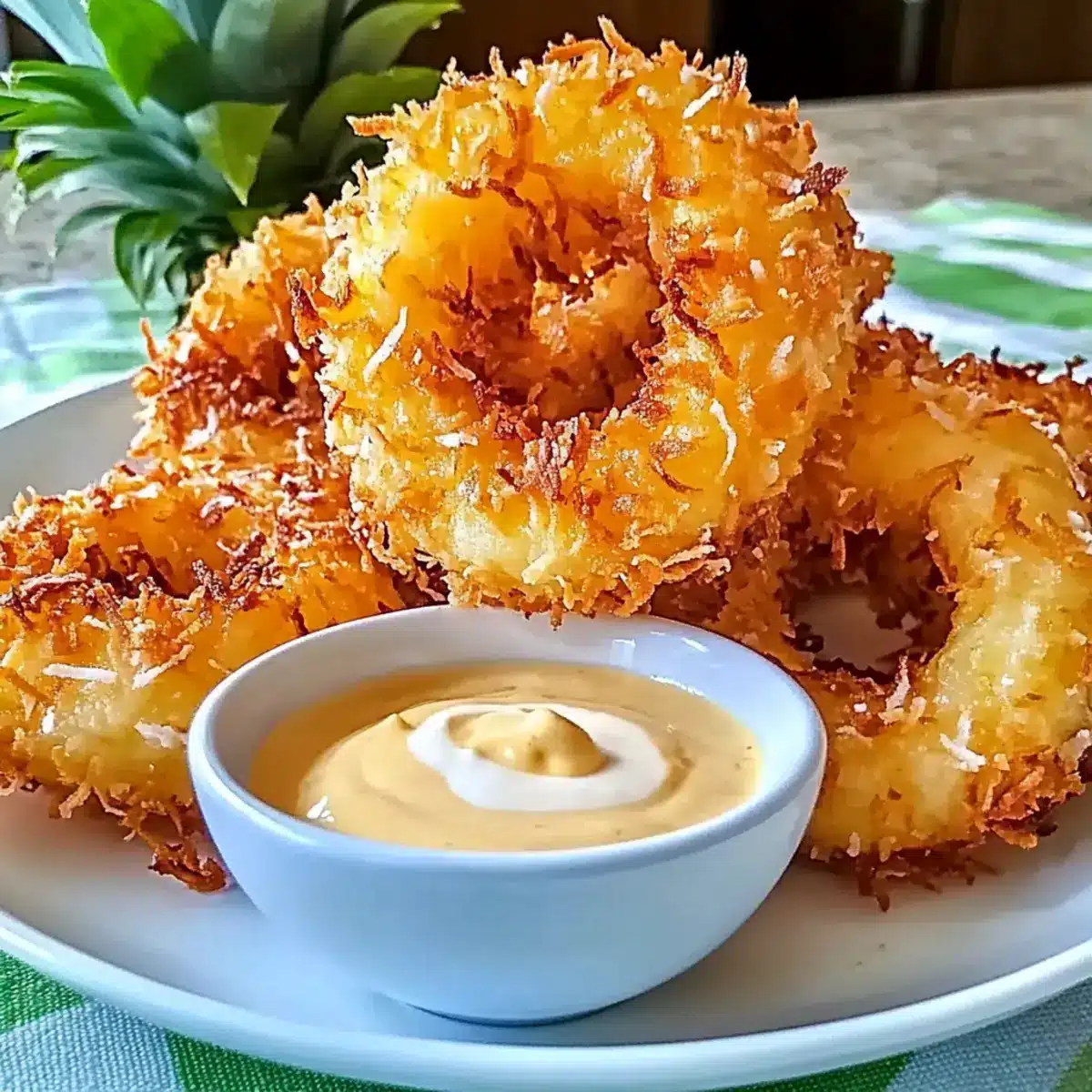 Fried Pineapple Rings
