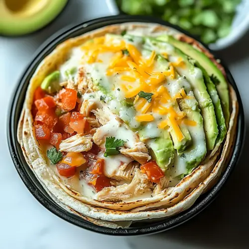 Chicken Avocado Ranch Burritos