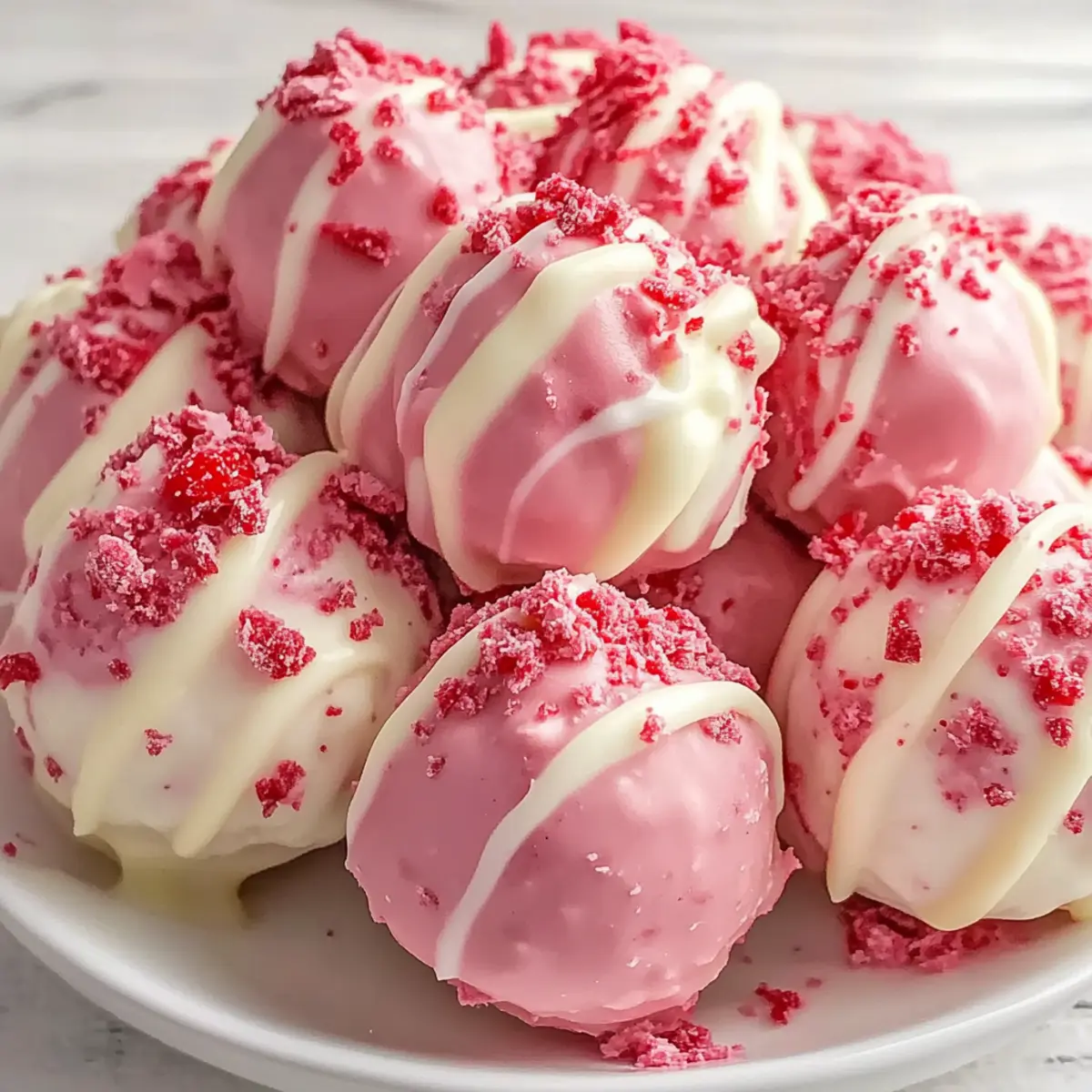 Strawberry Shortcake Truffles