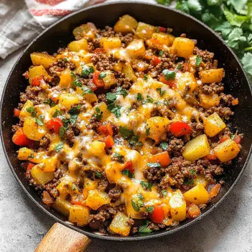 Mexican Ground Beef and Potato Skillet