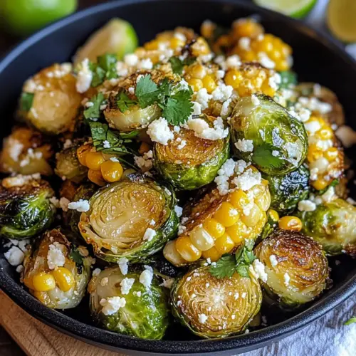 Mexican Street Corn Brussels Sprouts