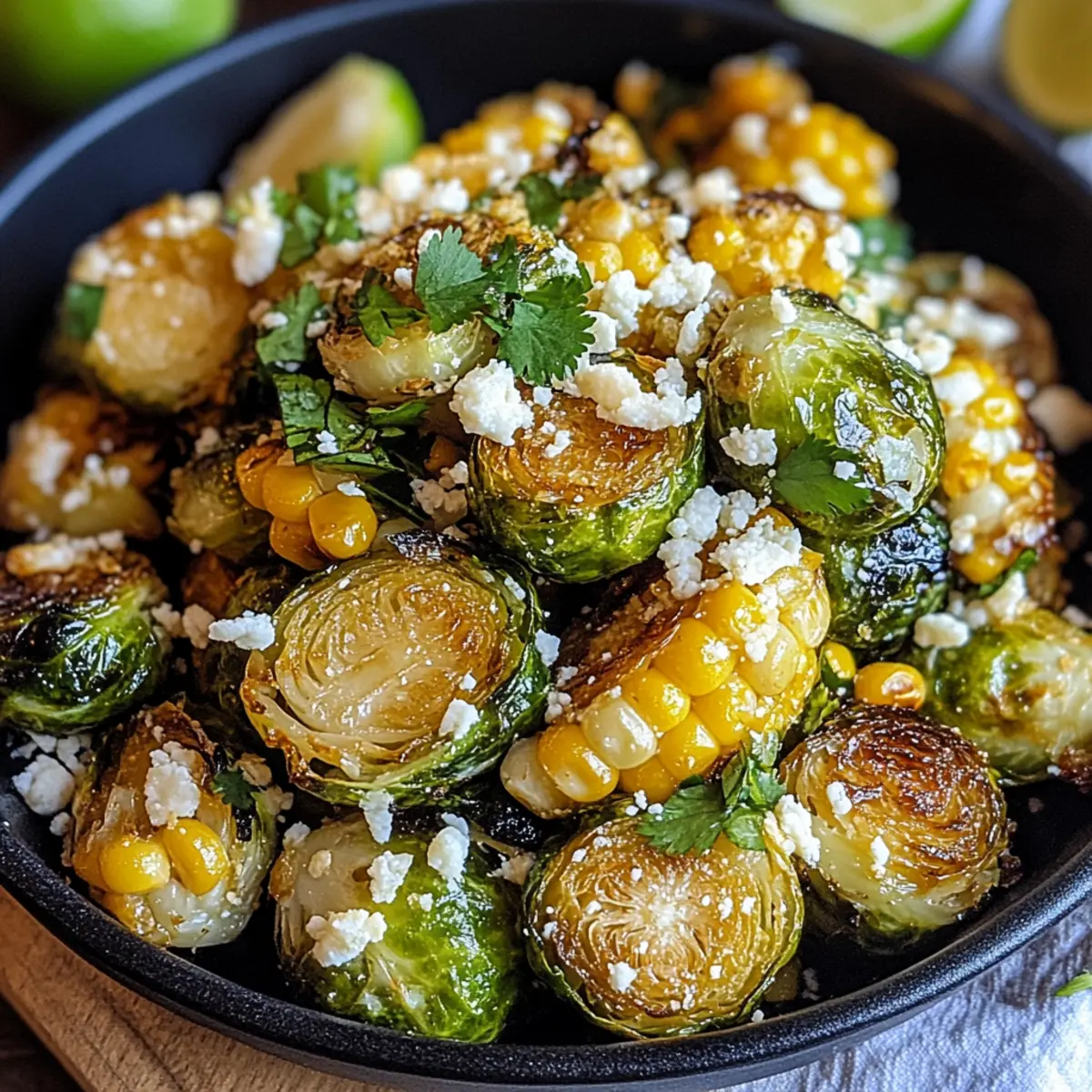 Mexican Street Corn Brussels Sprouts