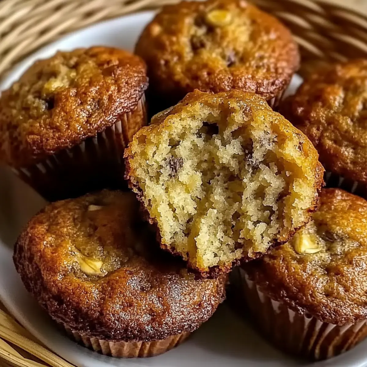 Greek Yogurt Banana Muffins