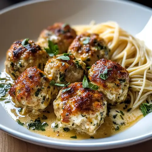 Baked Chicken Ricotta Meatballs