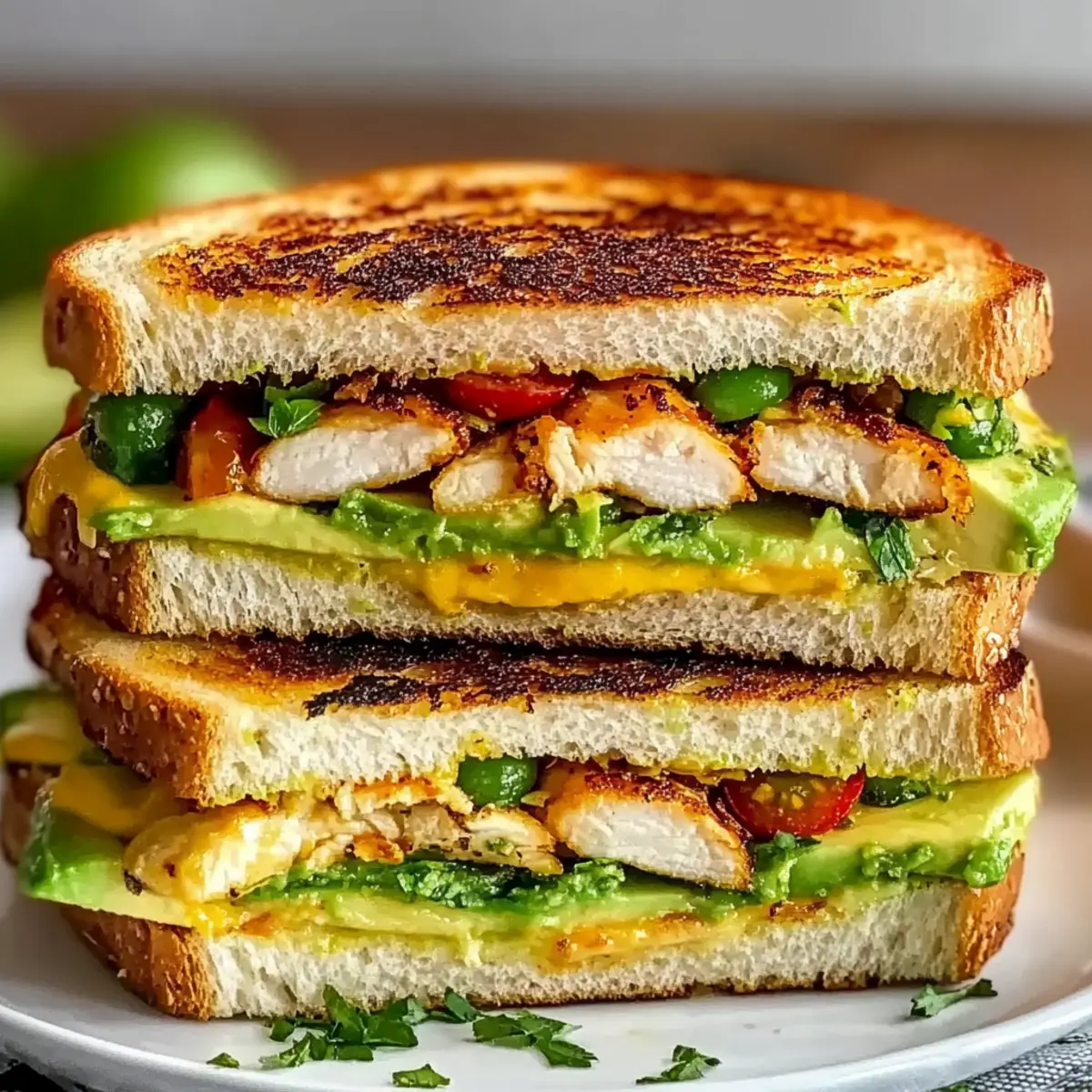 Chipotle Chicken Avocado Melt