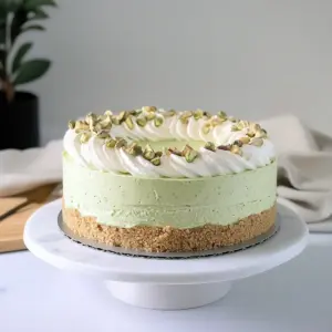 No Bake Pistachio Cheesecake