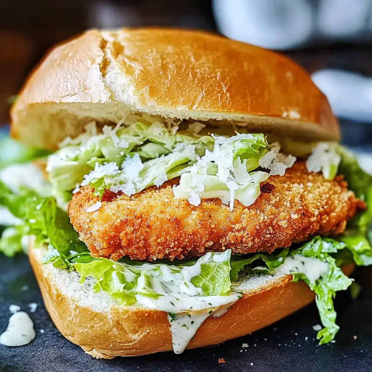 Crispy Chicken Caesar Sandwich