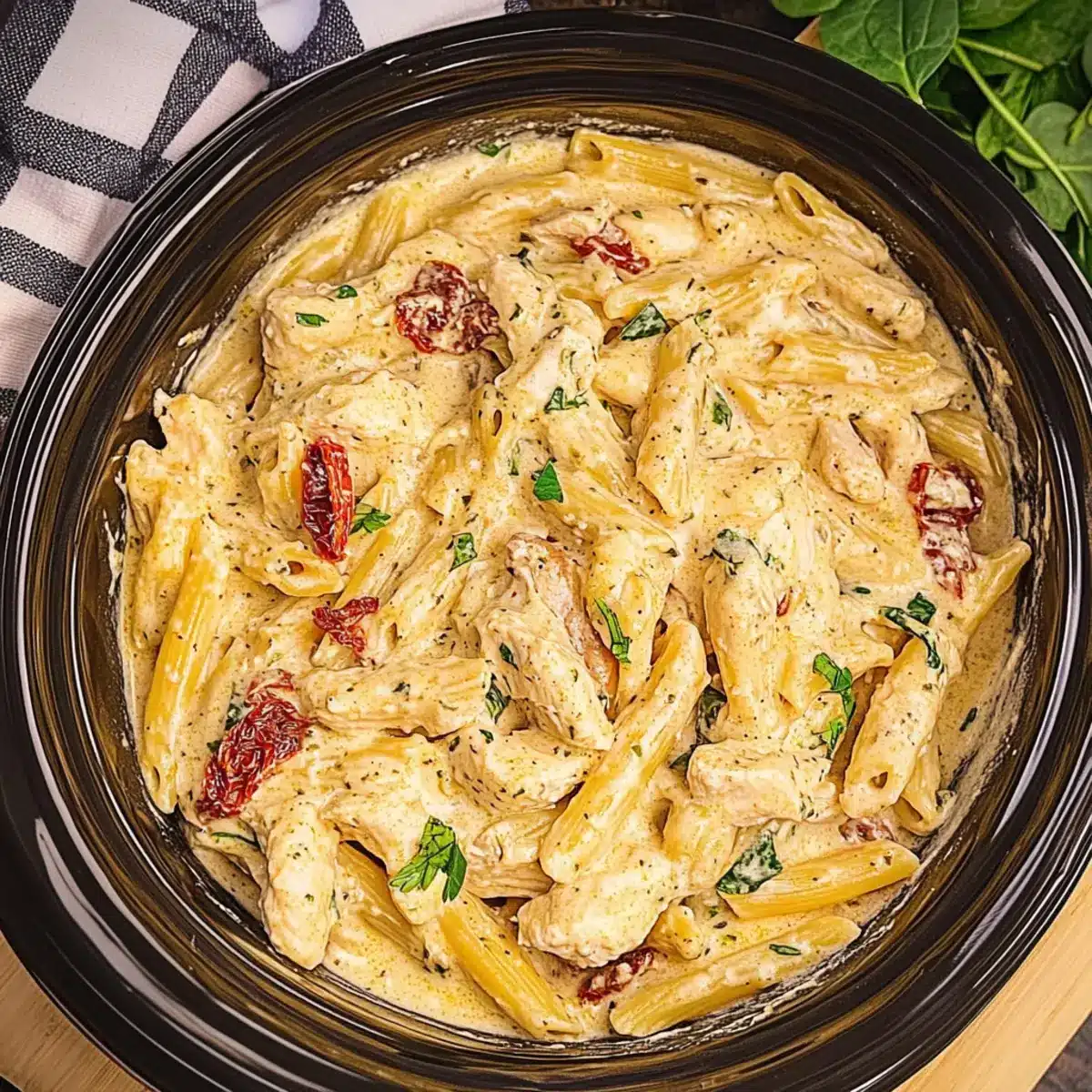 Crockpot Marry Me Chicken Pasta
