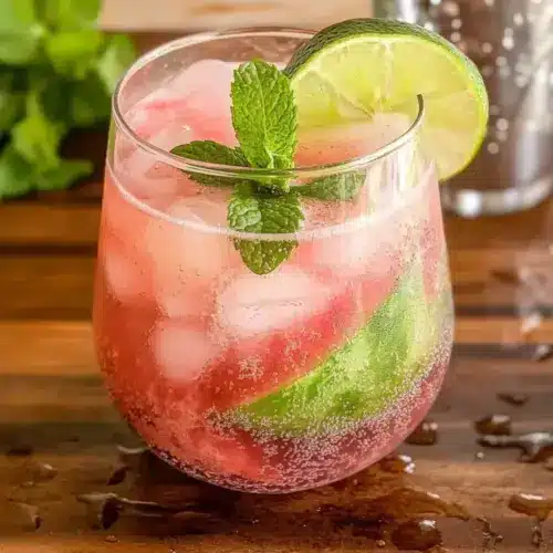 Watermelon Lime Mint Mocktails