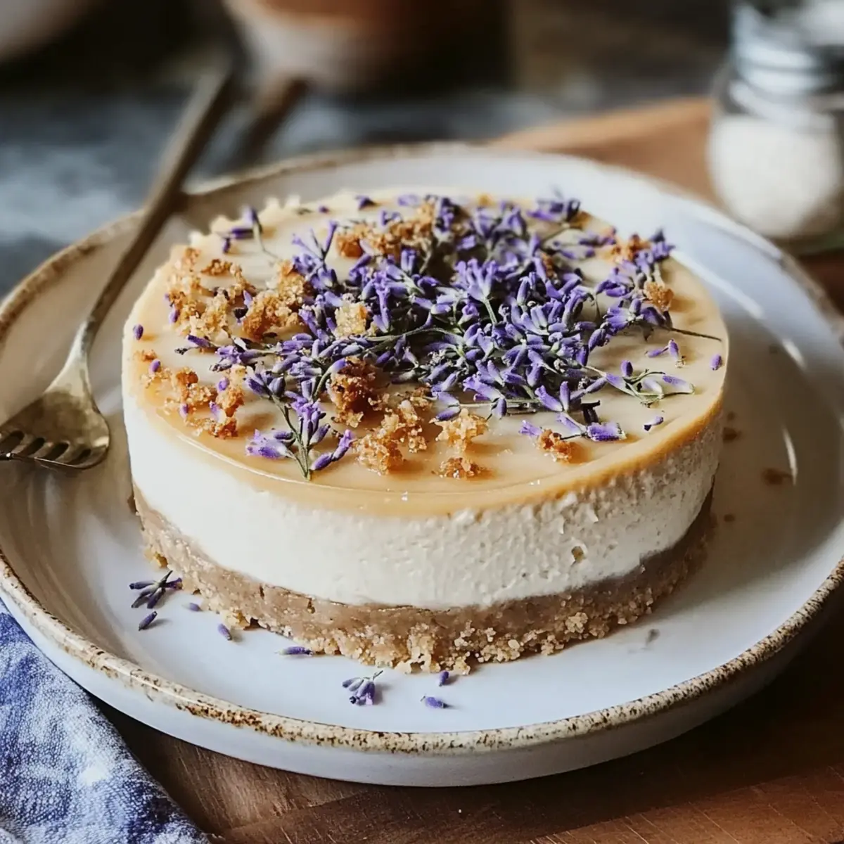 Honey Lavender Cheesecake