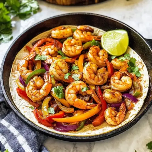 Skillet Shrimp Fajitas