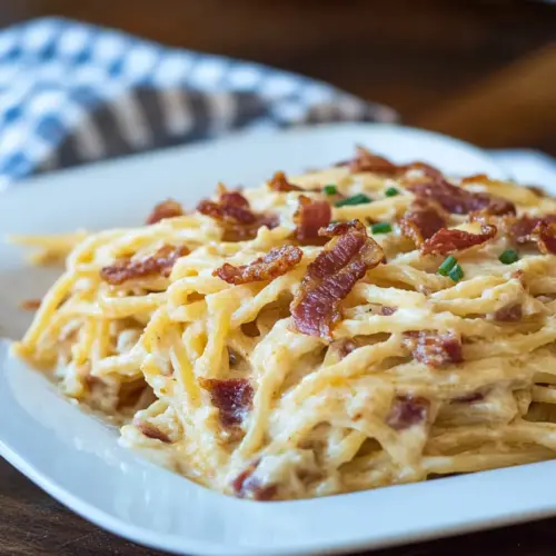 Bacon Cream Cheese Spaghetti
