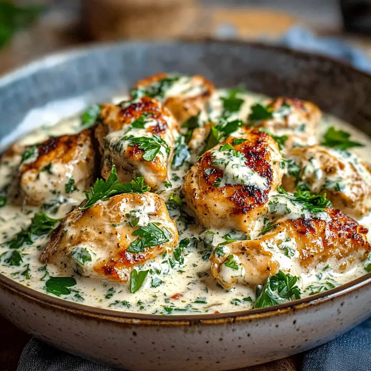 Turkish Chicken with Creamy White Sauce