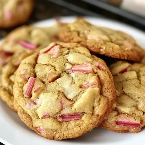 Brown Sugar Rhubarb Cookies
