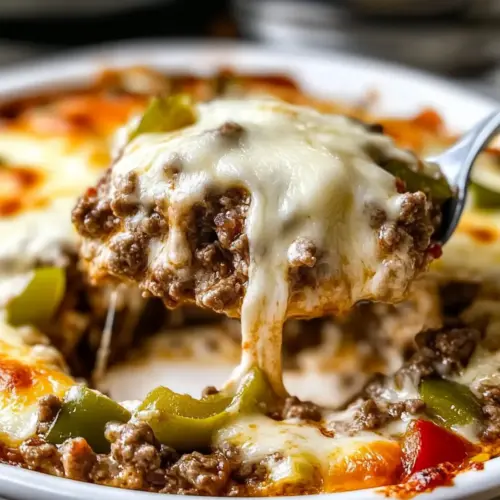 Low Carb Philly Cheesesteak Casserole