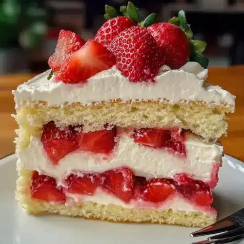Strawberry Shortcake Layered Slice