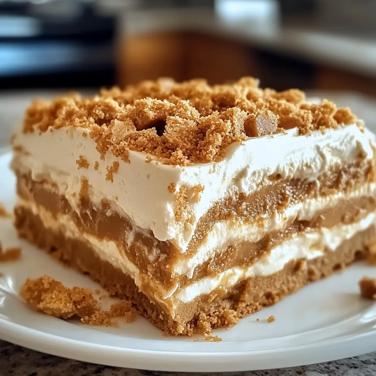 No-Bake Biscoff Lasagna