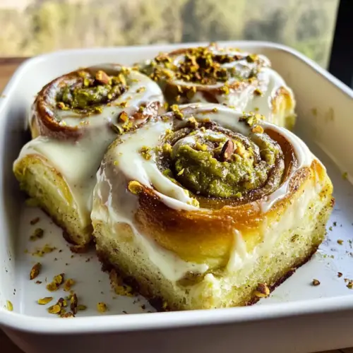 Pistachio Cream Cinnamon Rolls