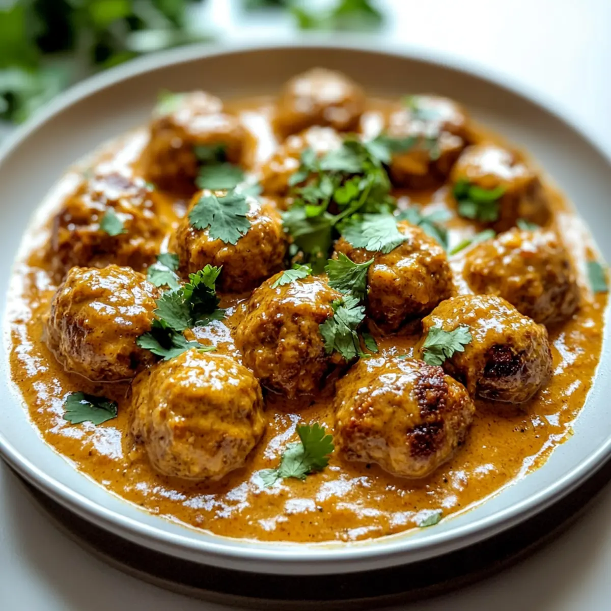 Creamy Coconut Curry Meatballs