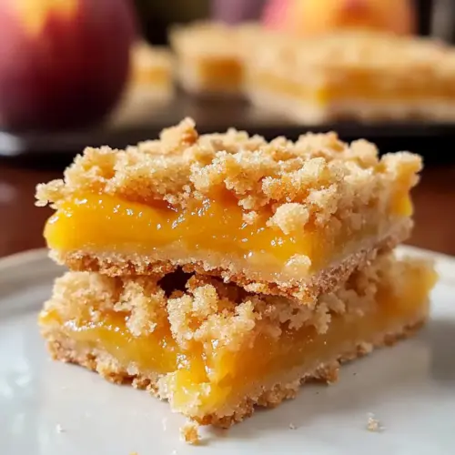 Peach Crumb Bars