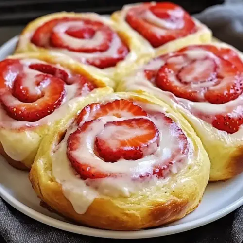 Strawberry Cheesecake Sweet Rolls