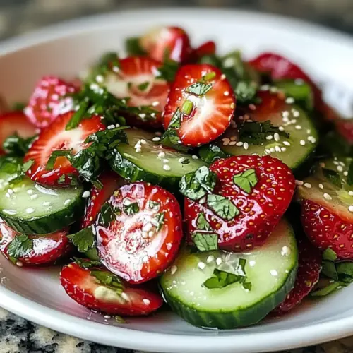 Cucumber Strawberry Salad