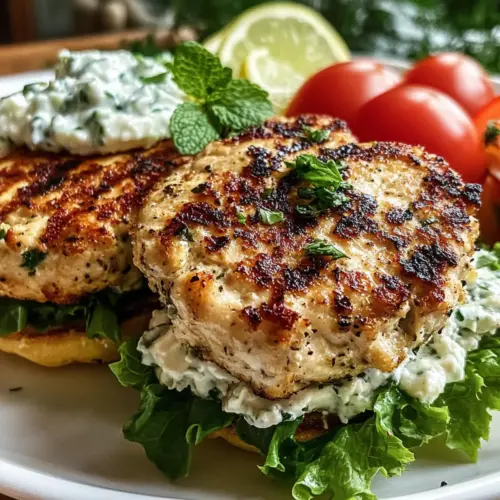 Greek Chicken Burgers