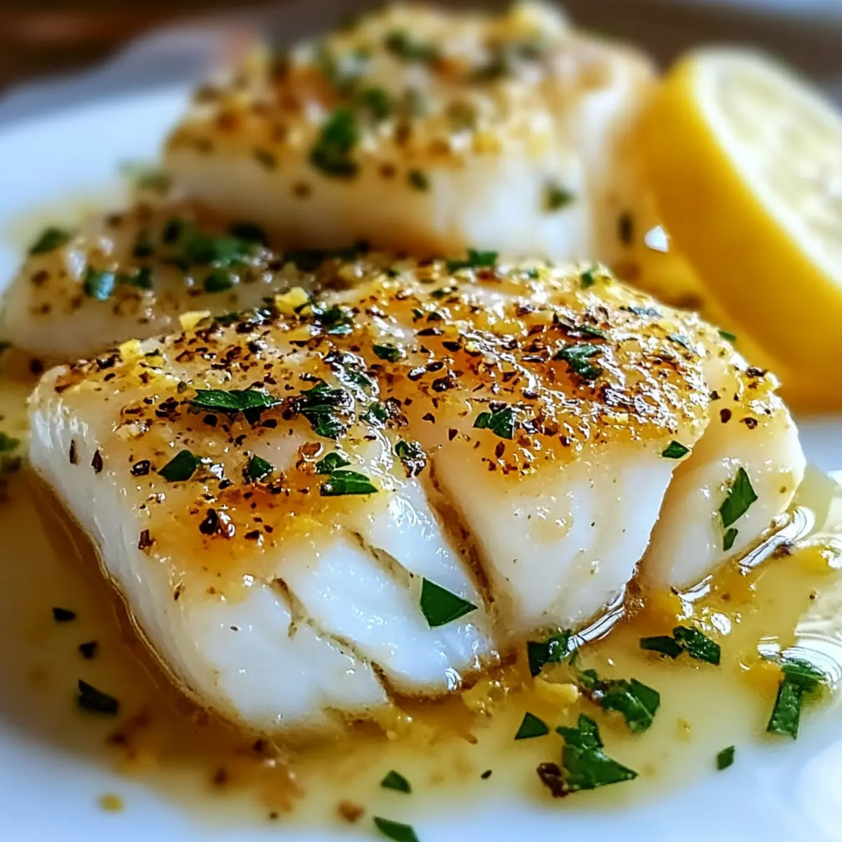 Lemon Garlic Butter Cod