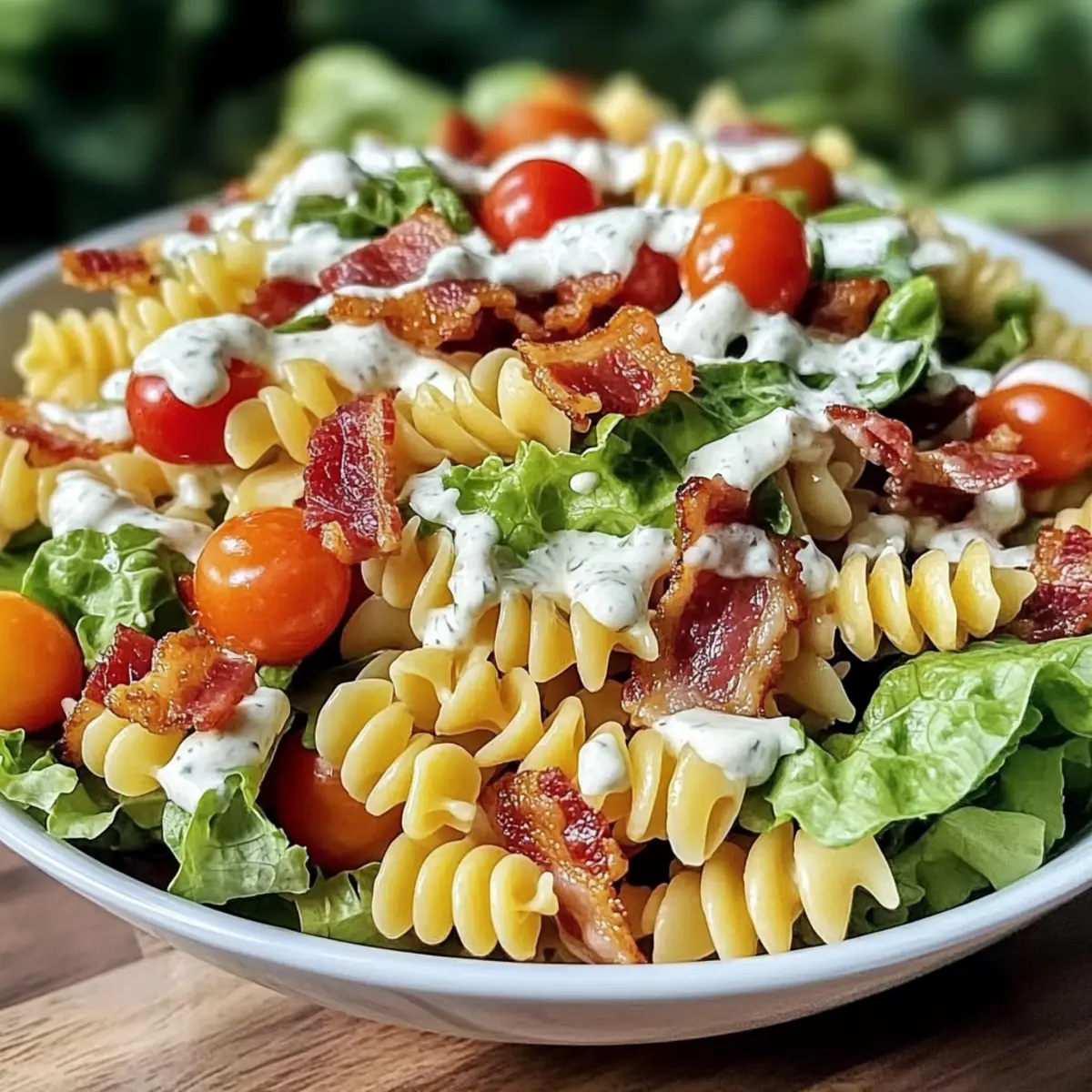 Creamy BLT Pasta Salad