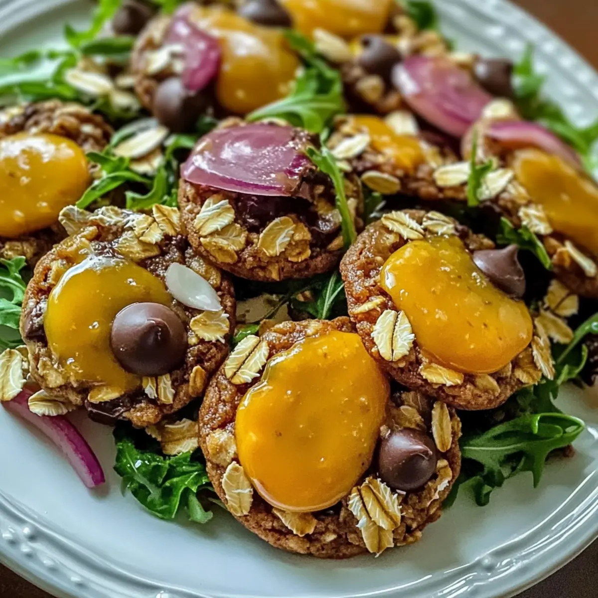 Peach Arugula Salad