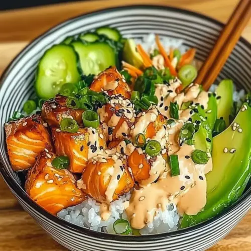 Crispy Salmon Bowl Meal Prep